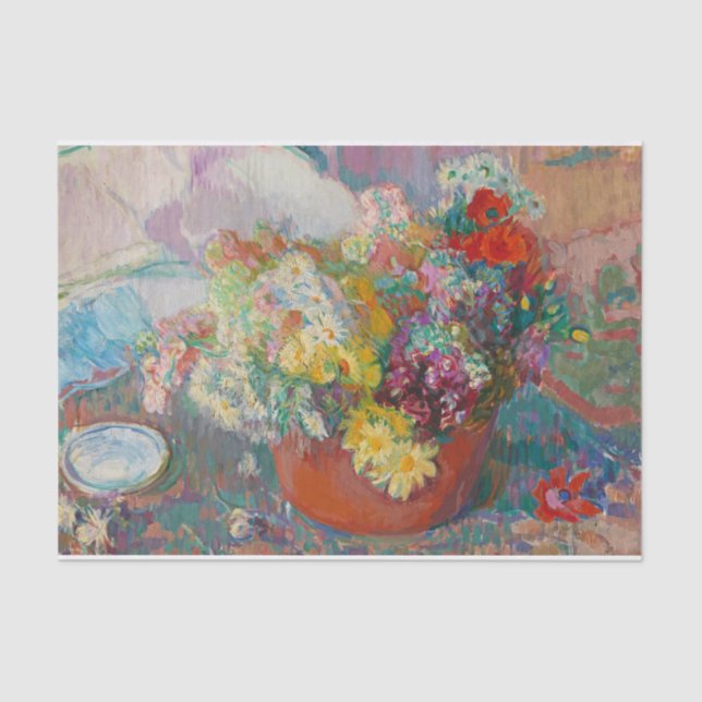 Papel De Seda Flores, Magnus Enckell (Anverso)