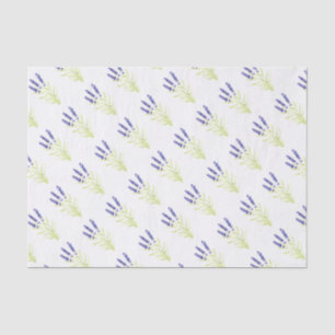 Papel De Seda Flores moradas de hierba de lavanda acuarela Patró