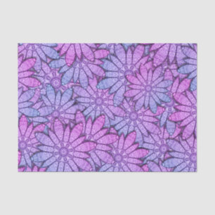 Papel De Seda Flores moradas divertidas