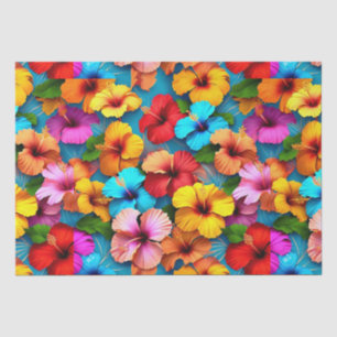 Papel De Seda Flores multicolores florales patrón-36355