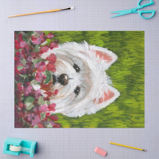 Papel De Seda Flores occidentales y rosas (Artesanía)