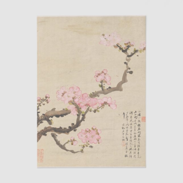 Papel De Seda Flores Pl. 02 de Liang Yuwei (Anverso)