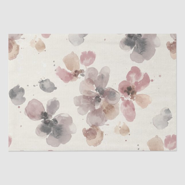Papel De Seda Flores preciadas en blanco, de Natasha Us (Anverso)
