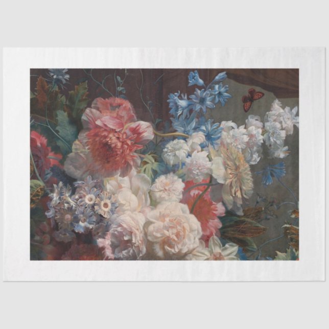 Papel De Seda Flores renacentistas (Anverso)