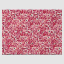Papel De Seda Flores rojas modernas Patrón acuarela floral
