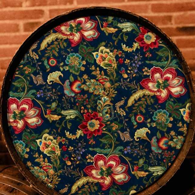 Papel De Seda Flores Rojas Oscuras Chinoiserie Desnupación (Subido por el creador)