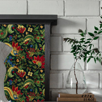 Papel De Seda Flores rojas y azules oscuras decoraciones de Chin