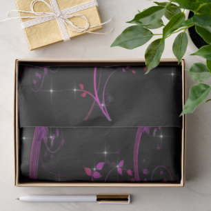 Papel De Seda Flores rosadas calientes