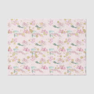Papel De Seda Flores Rosadas (Diseño 19 Serie Rosa)