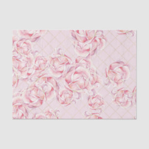 Papel De Seda Flores Rosadas (Diseño 57 Serie Rosa)