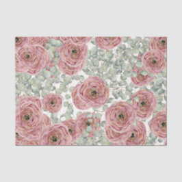 Papel De Seda Flores Rosadas (Diseño 67 Serie Rosa)