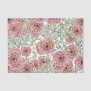 Papel De Seda Flores Rosadas (Diseño 67 Serie Rosa)