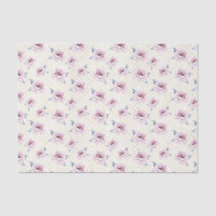 Papel De Seda Flores Rosadas (Diseño 76 Serie Rosa)