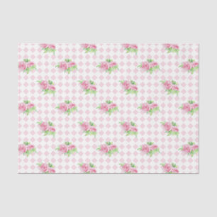 Papel De Seda Flores Rosadas (Diseño 77 Serie Rosa)