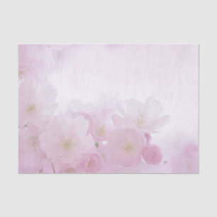 Papel De Seda Flores rosadas grandes de aspecto súper suave