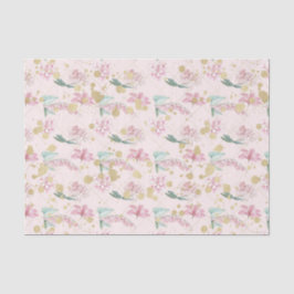 Papel De Seda Flores rosadas (serie 19 de diseño rosa)