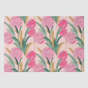 Papel De Seda Flores rosas