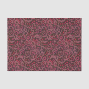 Papel De Seda Flores rosas Curvas Rubor de patrón floral caprich
