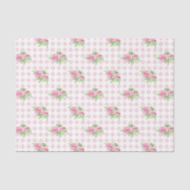 Papel De Seda Flores rosas (serie 77 de diseño rosa)