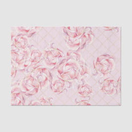 Papel De Seda Flores rosas (serie de diseño 57 rosa)
