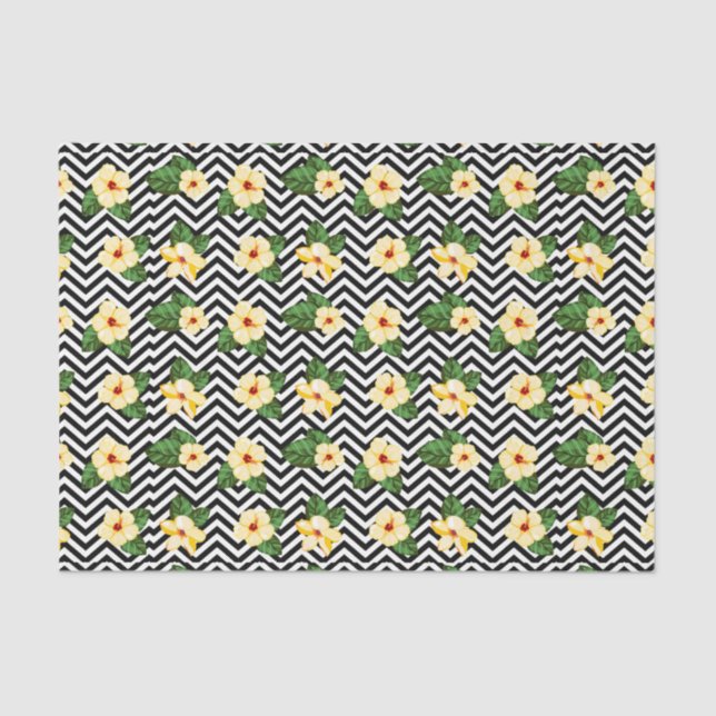 Papel De Seda Flores (serie Design 47 amarillo/Naranja) (Anverso)