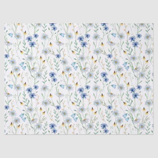 Papel De Seda Flores silvestres (Anverso)