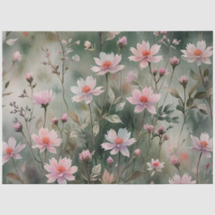 Papel De Seda Flores silvestres de bonito