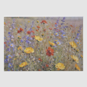 Papel De Seda Flores silvestres de montaña decoupage