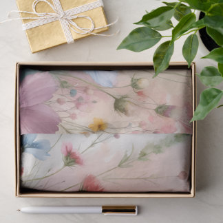 Papel De Seda Flores Silvestres en Flor