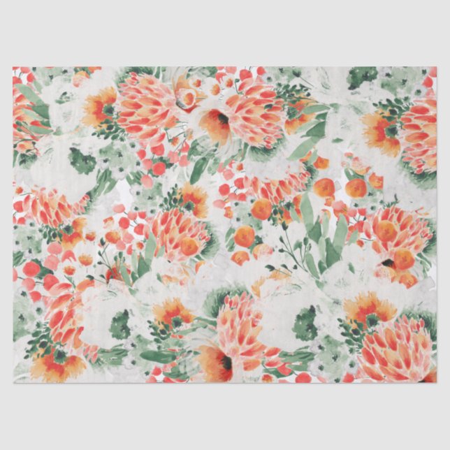 Papel De Seda Flores silvestres modernas Floral de moda (Anverso)
