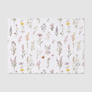 Papel De Seda Flores Silvestres Purpura Despedida de Soltera Flo