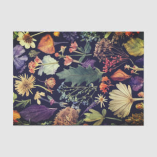 Papel De Seda Flores silvestres secas de color bohemio moderno