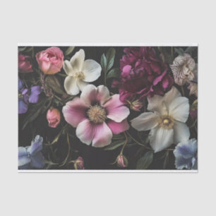 Papel De Seda Flores sobre la descomposición del mobiliario de f