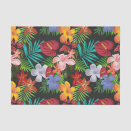 Papel De Seda Flores tropicales grandes Hibiscus Decoupage