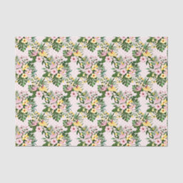 Papel De Seda Flores Tropicales Rosadas (Diseño 20 Serie Rosa)