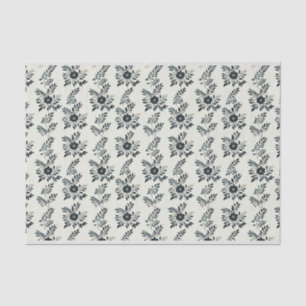 Papel De Seda Flores verdes elegantes