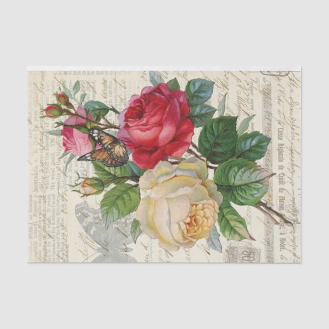Papel De Seda Flores Vicks (Anverso)
