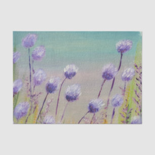 Papel De Seda Flores violetas