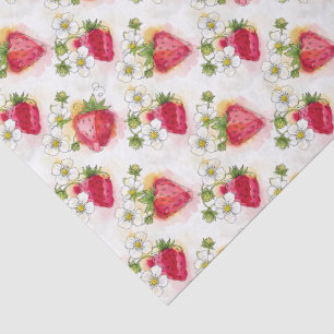 Papel De Seda Flores y bayas de estilo tinta alcohólica 