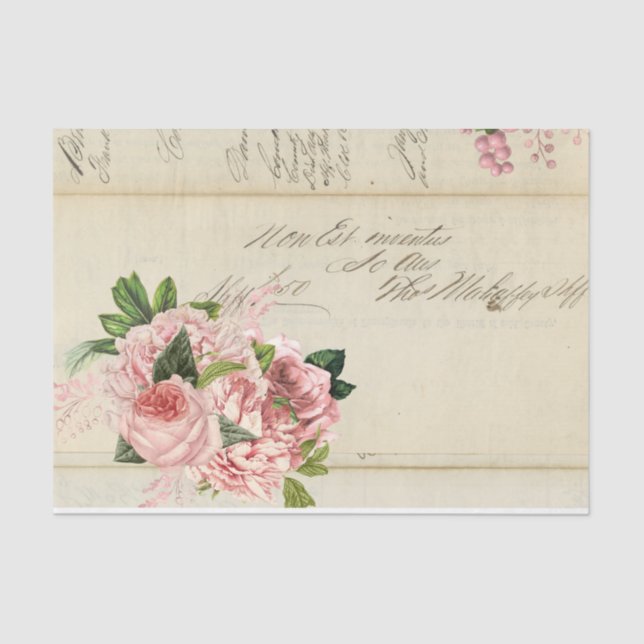 Papel De Seda Flores y Ephemera serie 2 (Anverso)