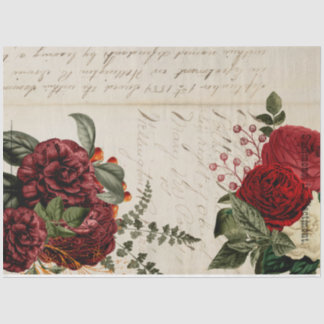 Papel De Seda Flores y Ephemera serie de diseño #14