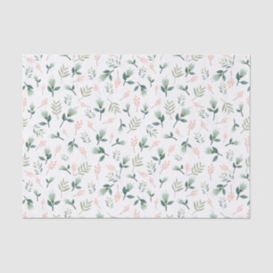 Papel de seda flores y hojas tropicales