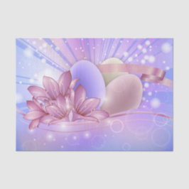 Papel De Seda Flores y huevos de Pascua