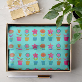 Papel De Seda Flores y macetas al crepúsculo