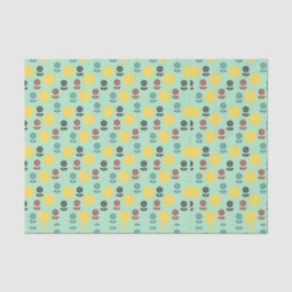 Papel De Seda Flores y patrón de primavera solar