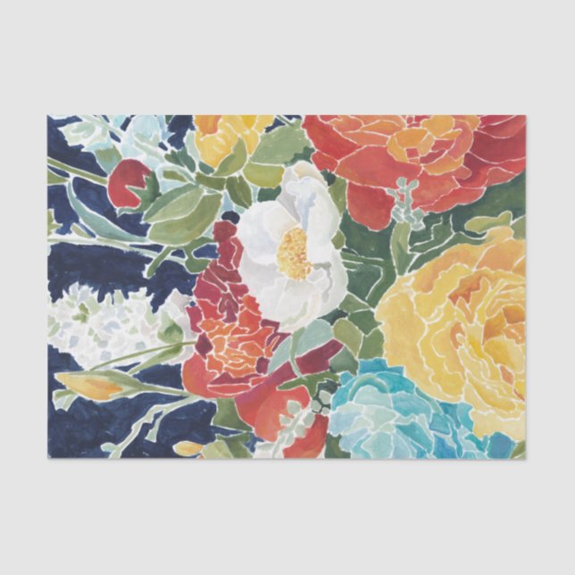 Papel De Seda Florines de medianoche (Anverso)