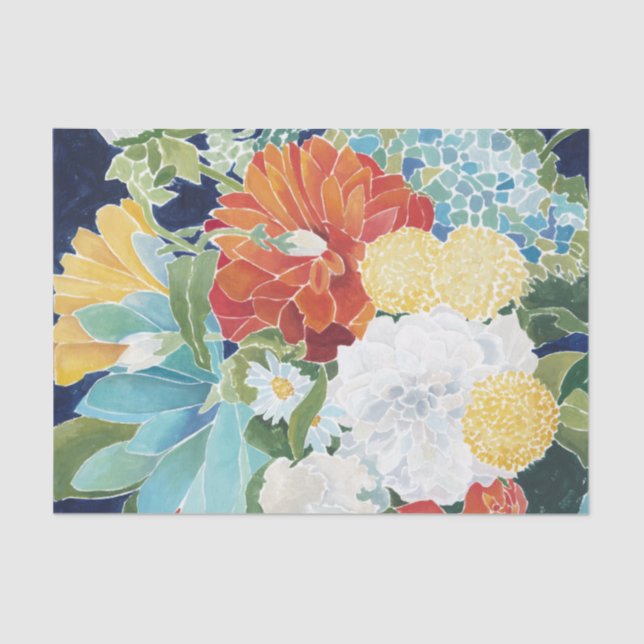 Papel De Seda Florines de medianoche III (Anverso)