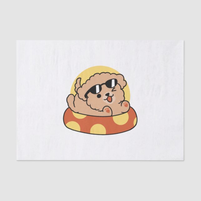 Papel De Seda Flotación de perro de verano de Guay - Fiesta de p (Anverso)