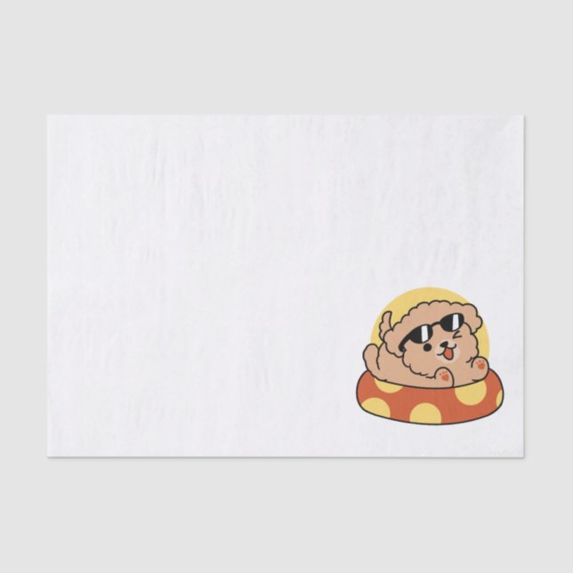 Papel De Seda Flotación de perro de verano de Guay - Fiesta de p (Anverso)