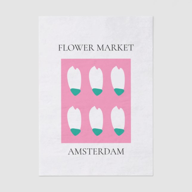 Papel De Seda Flower Market - Amsterdam (Anverso)